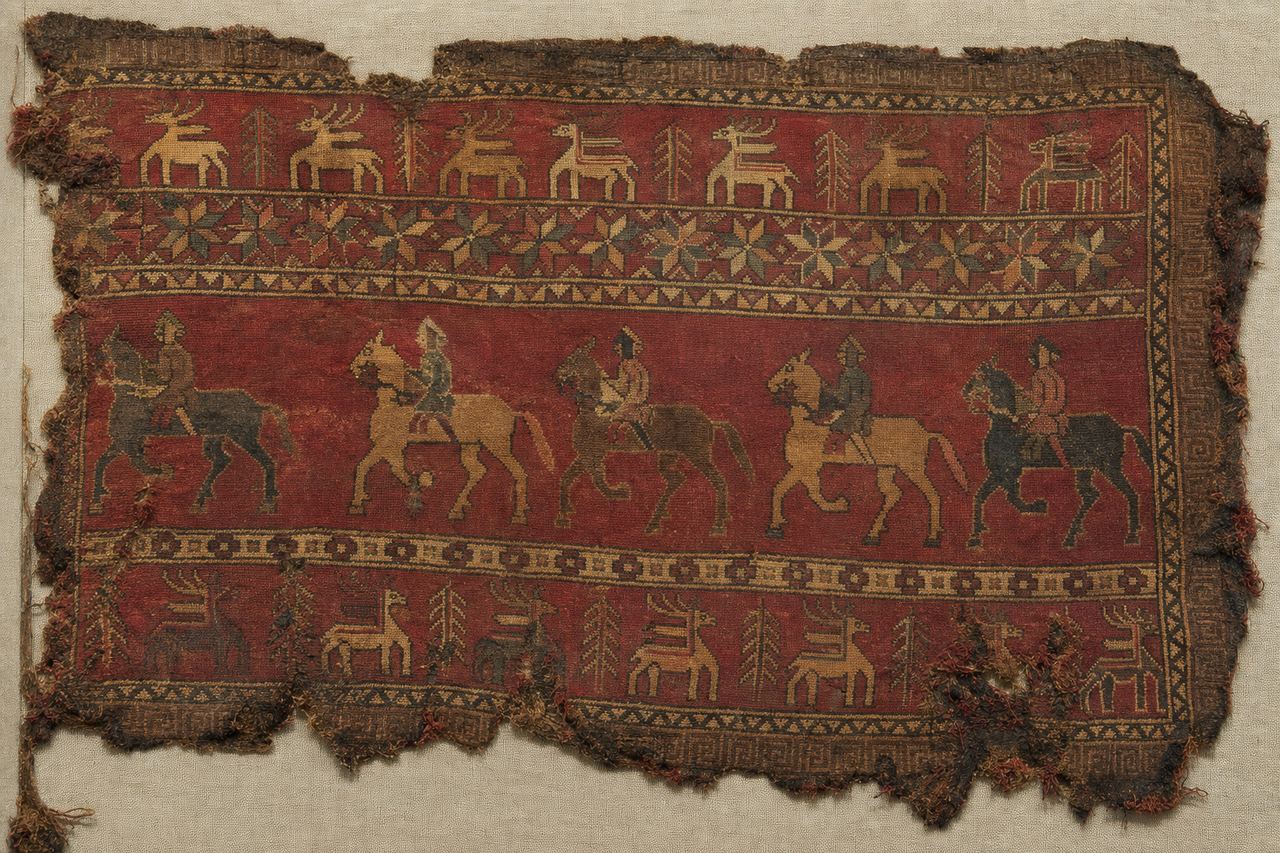 The Pazyryk carpet fragment — the world's oldest surviving carpet