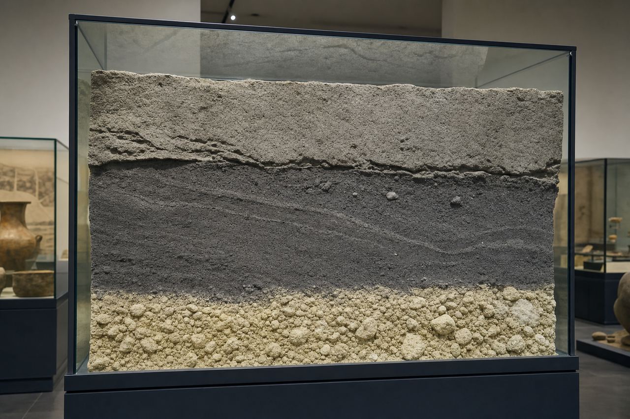 The Pompeii stratigraphic column — geological record of the eruption