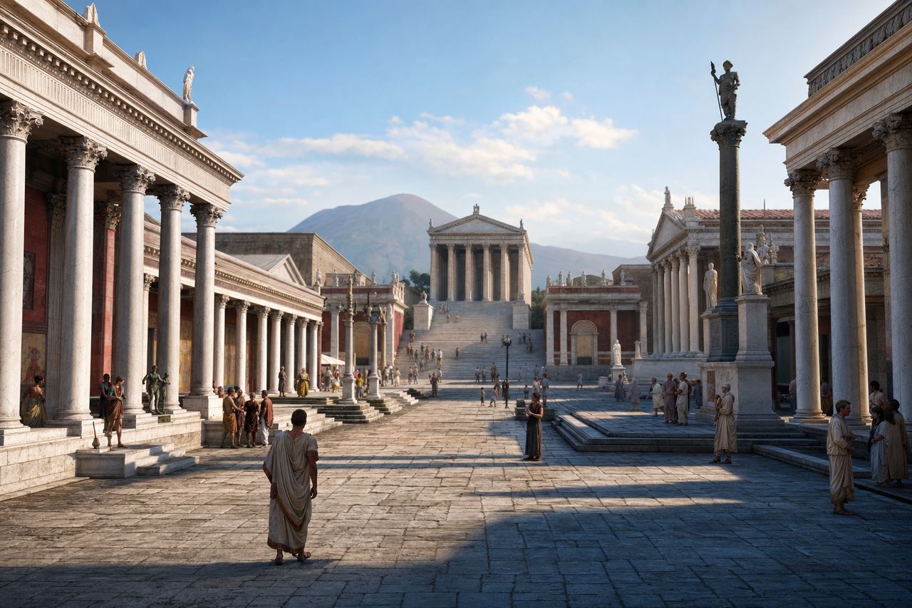 The Pompeii Forum — heart of a living city