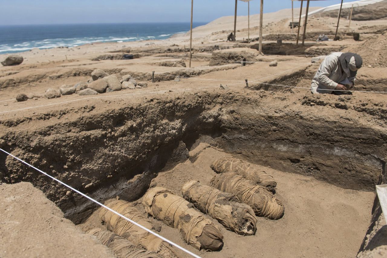 Chinchorro burial ground excavated in the Atacama